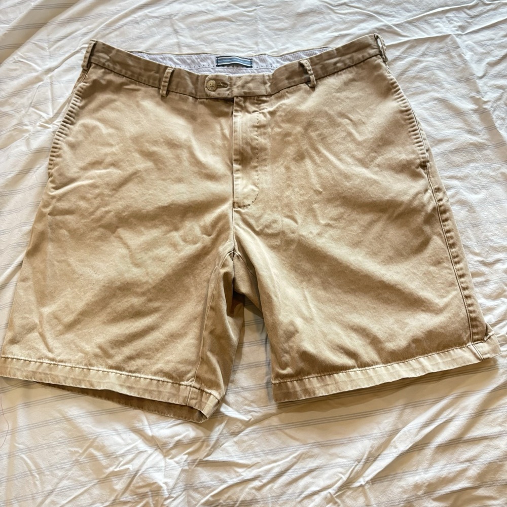 Peter Millar 9" Inseam Shorts Men's Size 38 Tan 100% Pima Cotton